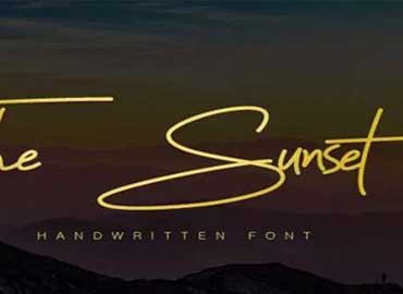 The Sunset Font
