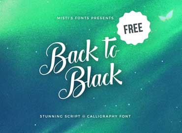 Back to Black Font Free