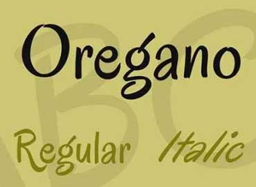 Oregano Font Family