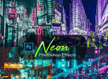 Neon Photoshop Effects
