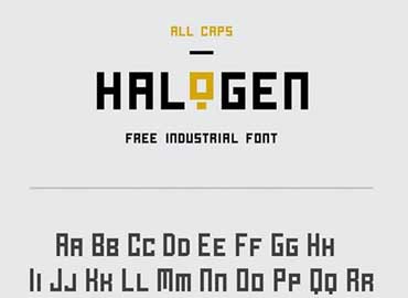 Halogen Font Free