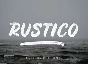 Rustico Bold Brush Font Free
