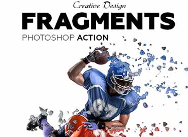 Fragments Photoshop Action