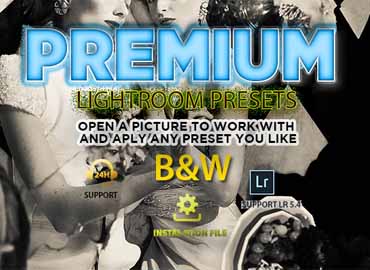 B&W Lightroom Desktop and Mobile Presets & Photoshop Filters ACR