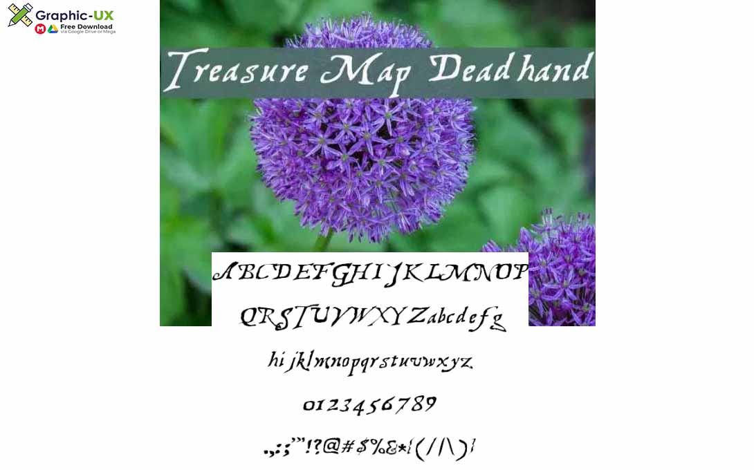 Treasure Map Deadhand font