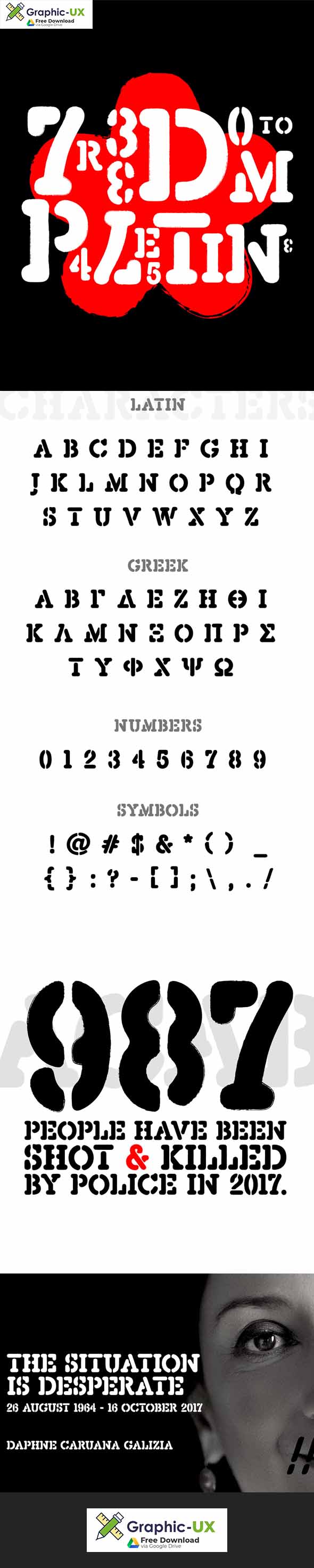 Depravo Stencil Font