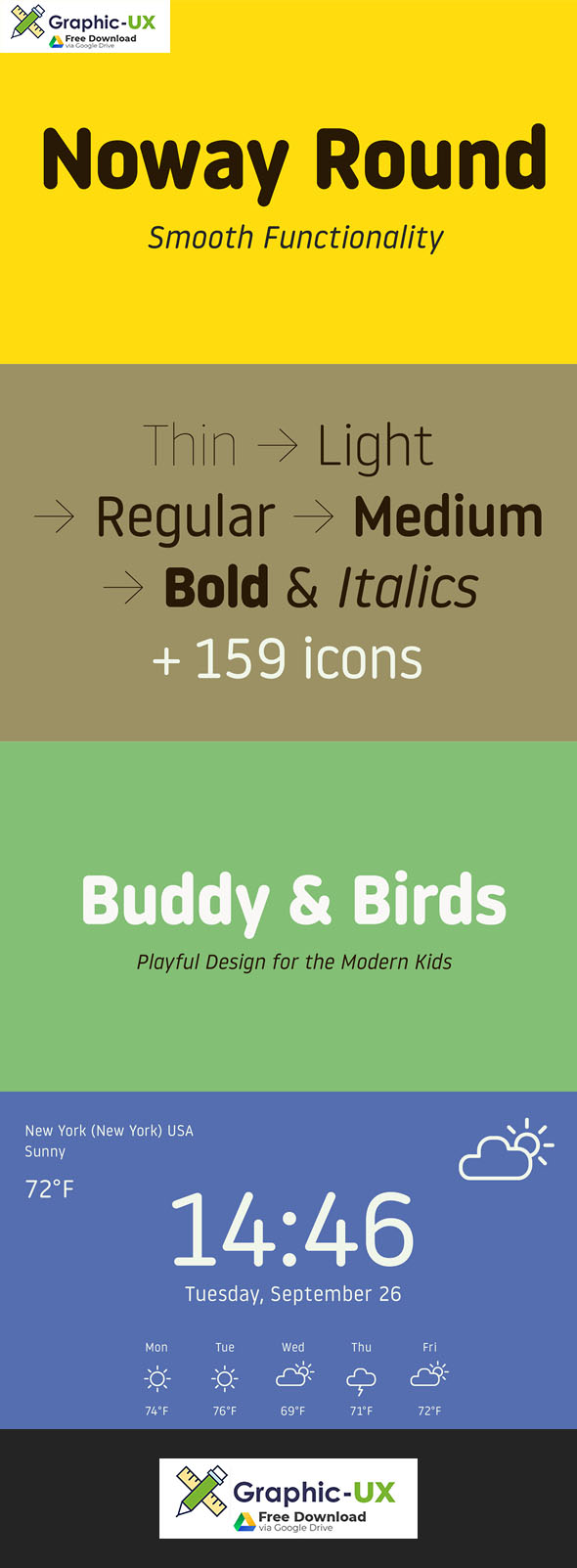 Noway Round Font Family 