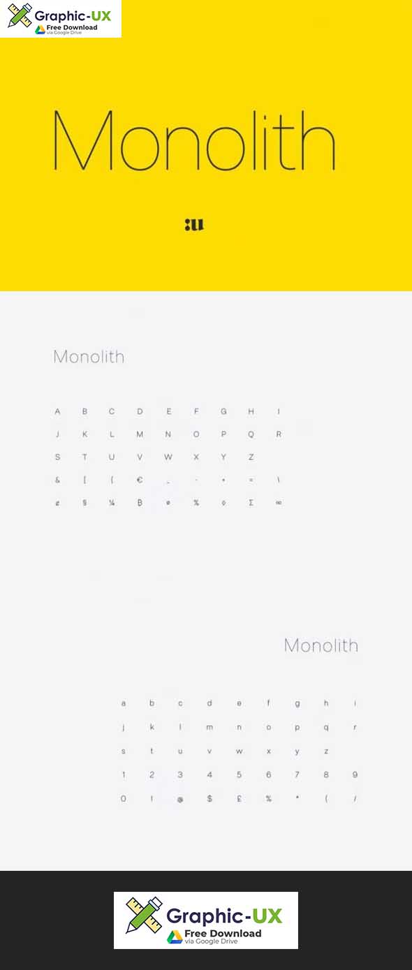 Monolith Sans Font