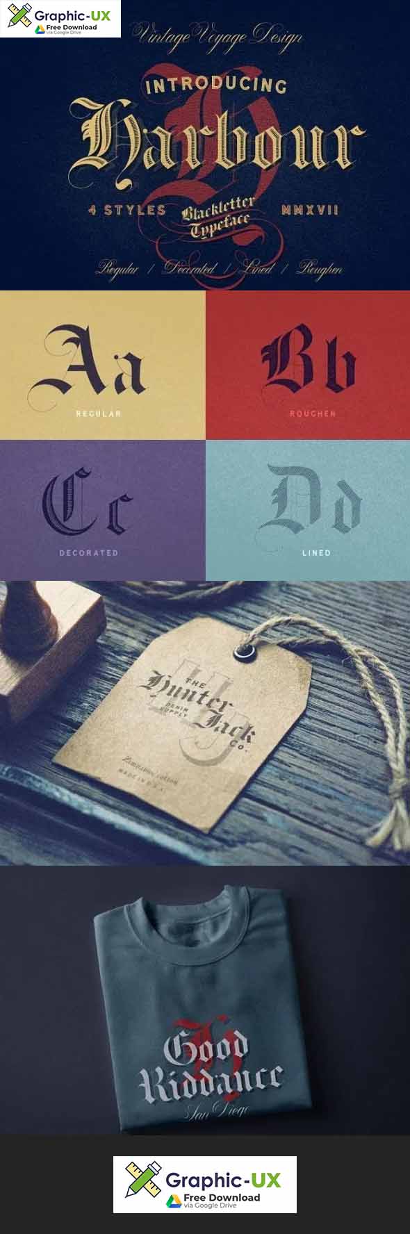 Harbour Typeface Font 