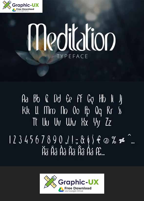 Meditation Typeface Font
