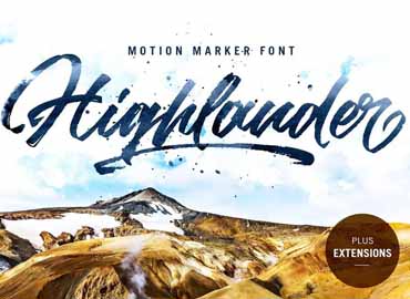 Highlander Brush Font Free Download