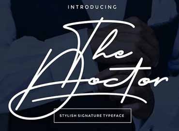 The Doctor Signature Font