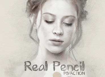 Real Pencil Photoshop Action