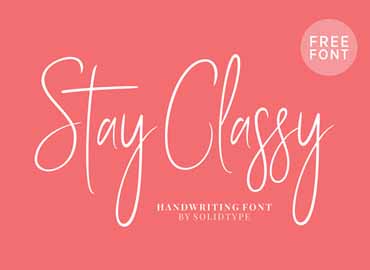 Stay Classy Font