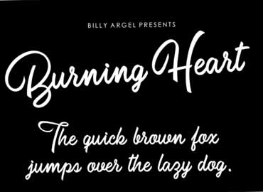 Burning Heart Font