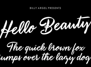 Hello Beauty Font Free Download