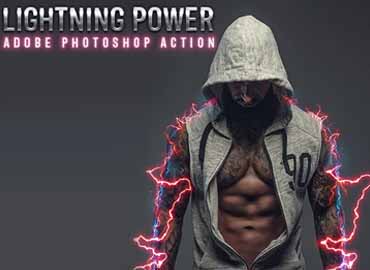 Lightning Power Photoshop Action