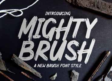 Mighty Brush Font