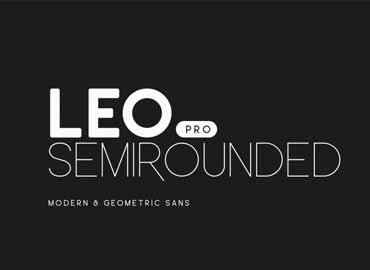 Leo Semi Rounded Pro Font