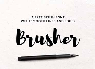 Brusher Font Free