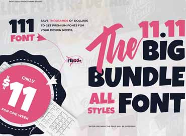 The 11.11 Bundle Font