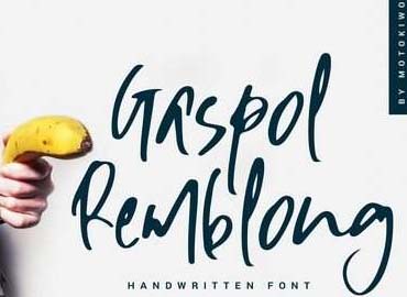 Gaspol Remblong Font