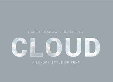 Cloud Text effect