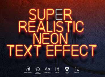 Neon Sign Text Effects Super Realistic