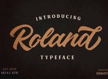 Roland Typeface Font