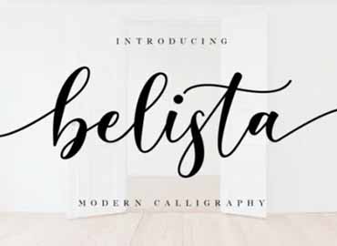 Belista Calligraphy Font