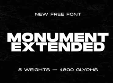 Monument Extended Font