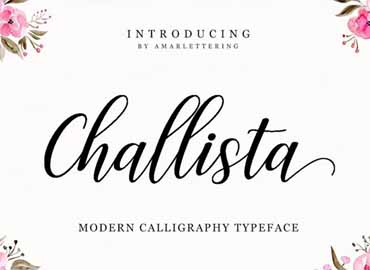Challista Script Font Free