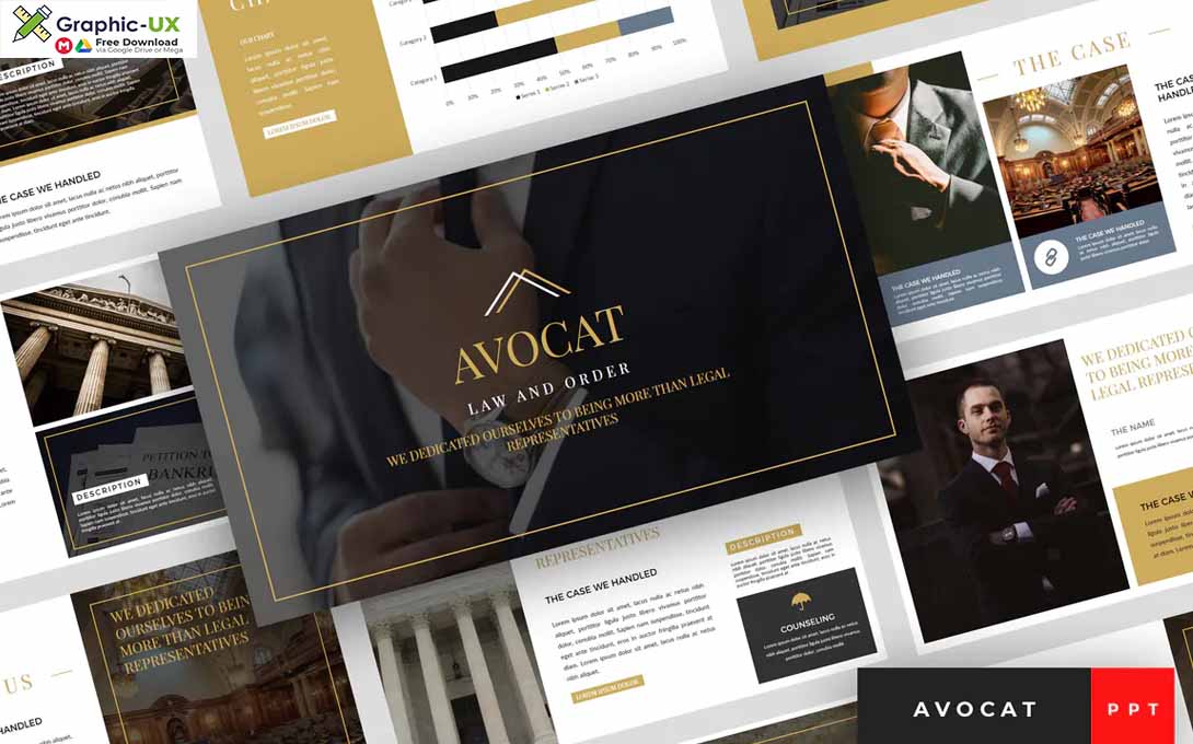 Avocat - Lawyer PowerPoint Template 