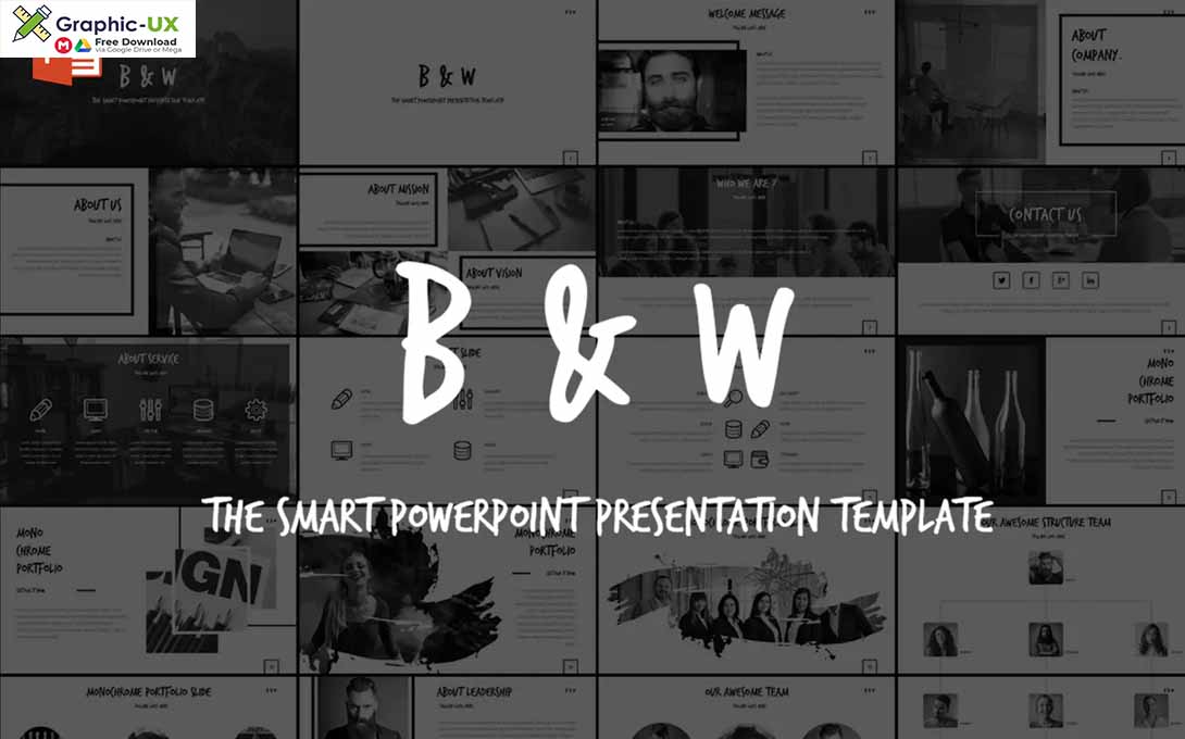 B&W - Powerpoint Template 