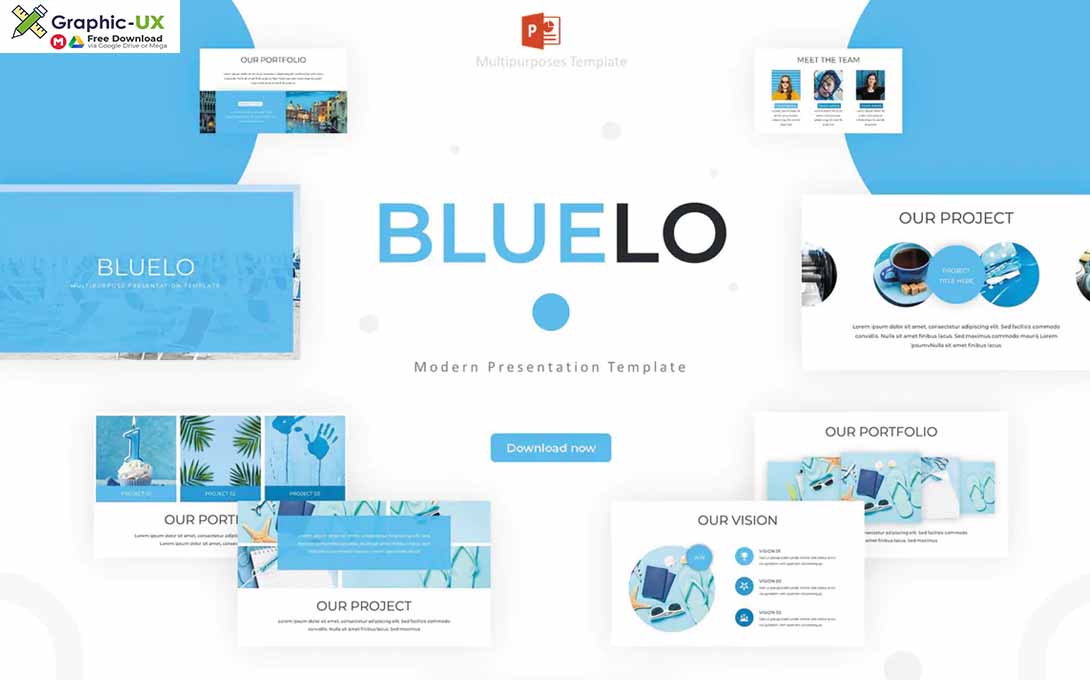 Bluelo - Powerpoint Template 